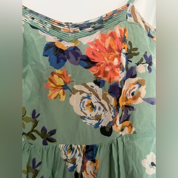 Anthropologie | Moulinette Soeurs Floral Silk Mini Dress | Size 0 - Picture 2 of 6